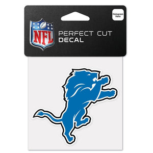 Detroit Lions Perfect Cut Color Decal 4" X 4" New Wall Decal NFL