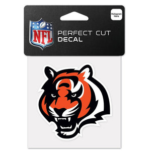 Cincinnati Bengals Perfect Cut Color Decal 4" X 4" New Wall Decal NFL