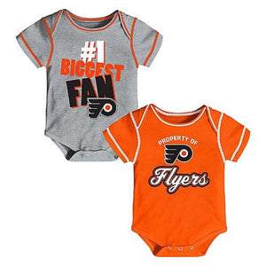 Baby Boys' 2-Pack Bodysuits - Philadelphia Flyers Size 18 Months