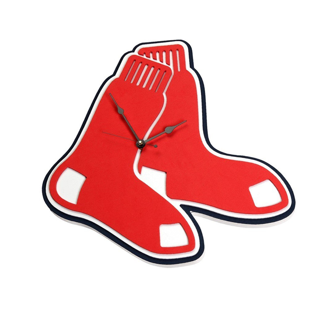 Foam Fanatics Boston Red Sox Foam Socks Logo Clock – Interstate