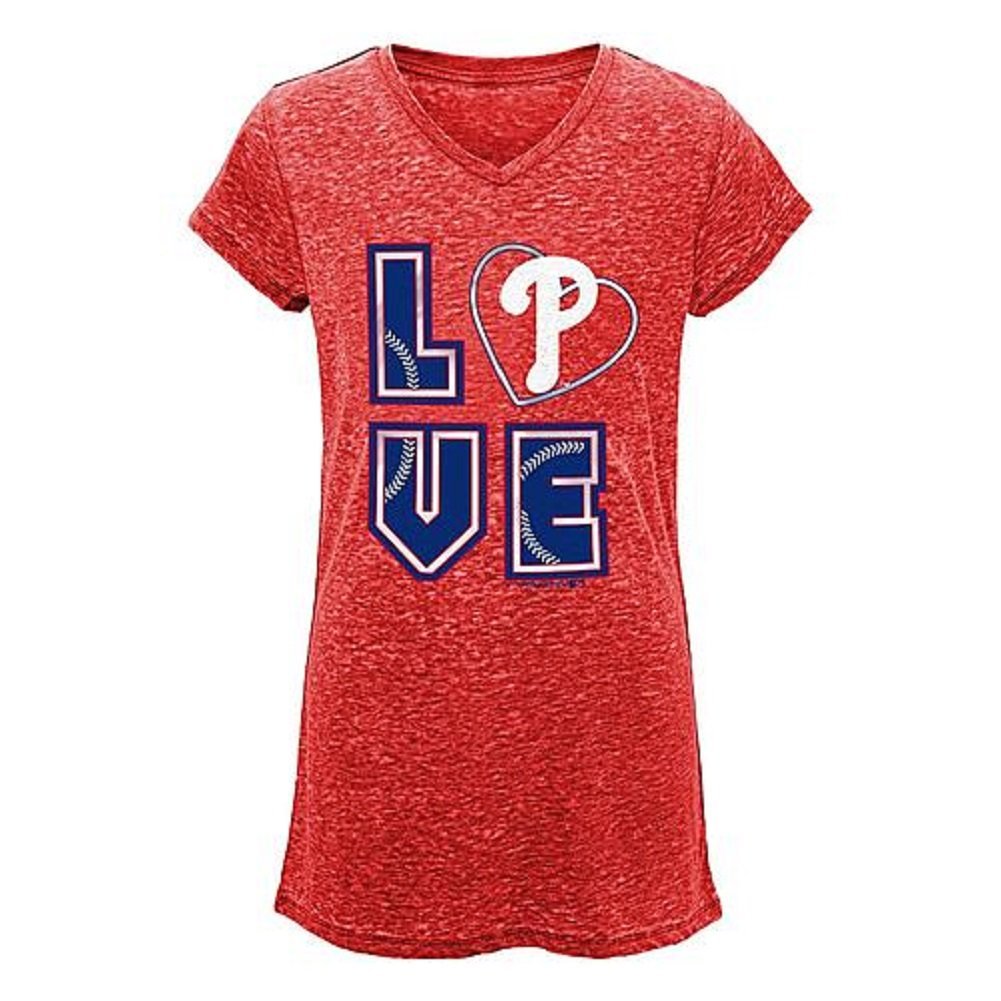 Girls' Burnout Tee-Shirt - Philadelphia Phillies Size 10-12