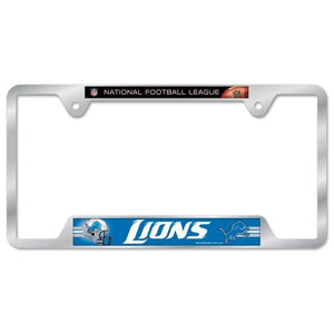 NFL Detroit Lions Metal License Plate Frame
