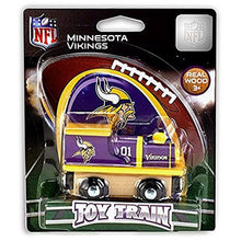 NFL Licensed Minnesota Vikings Wood Toy Train