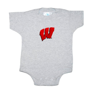 Wisconsin Badgers Bodysuit - 24 Months - Ash