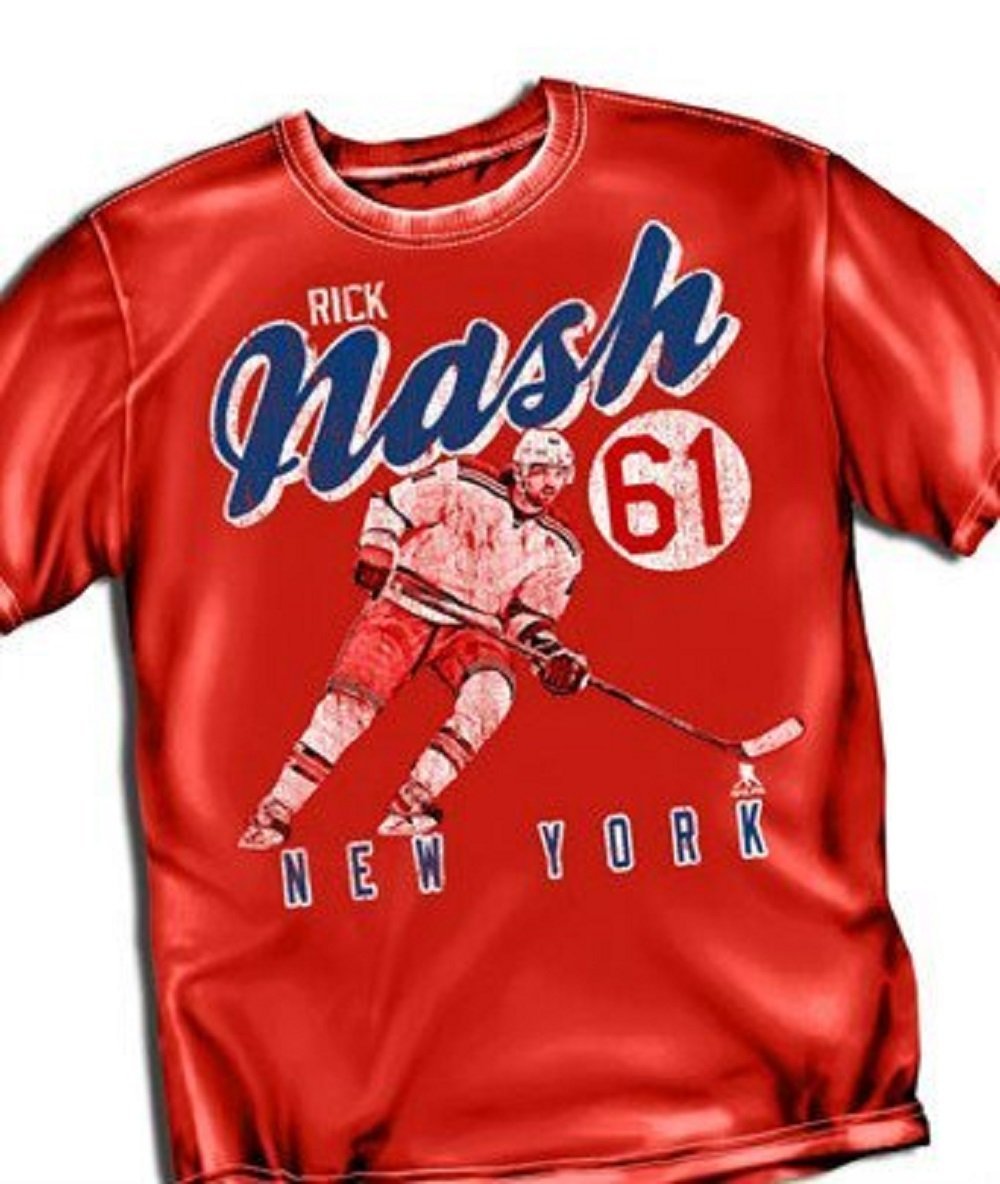 Rick Nash NY Rangers Vintage Red Tee Shirt Size XL