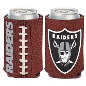 OAKLAND RAIDERS FOOTBALL CAN COOLER 2-SIDED