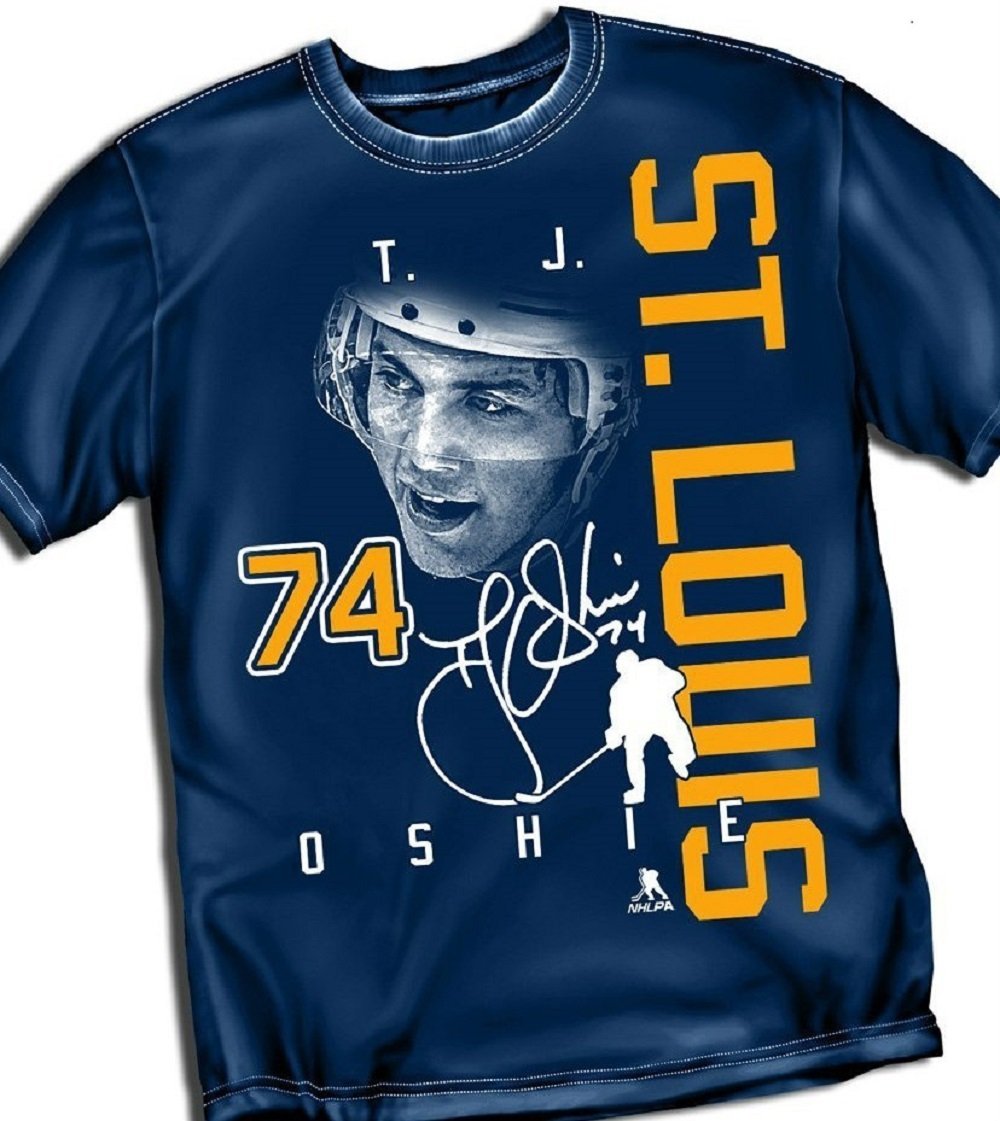 T.J. Oshie Signature Tee Shirt Size XL