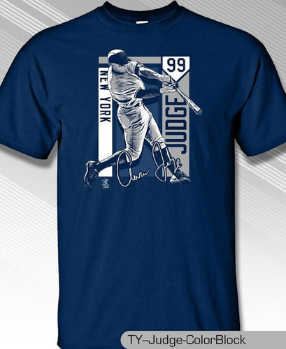 Aaron Judge, New York Yankees Colorblock Tee Shirt Youth