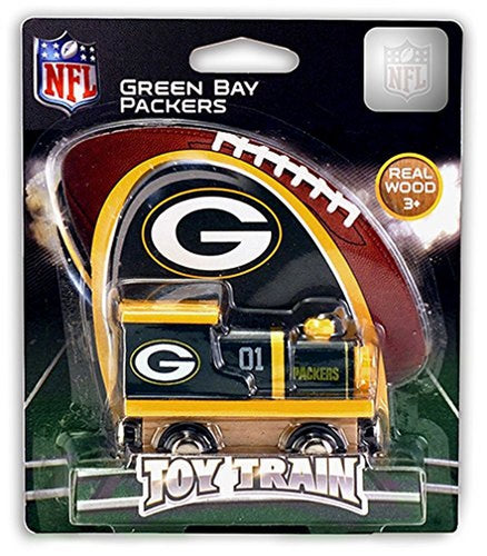 NFL Licensed Green Bay Packers Wood Toy Train