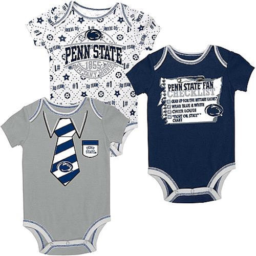 Baby Boys Penn State Nittany Lions Bodysuits 6-9 Months