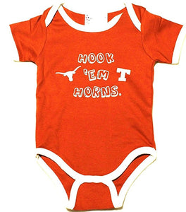 Baby Boys Texas Longhorns Hook 'Em Horns Bodysuit