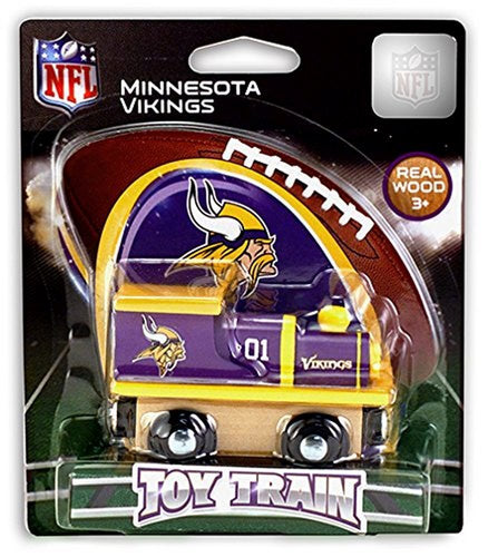 NFL Licensed Minnesota Vikings Wood Toy Train