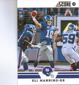 NFL New York Giants 2012 Score Team Set