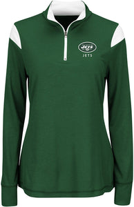 NFL Women's Inspired Intensity Long Sleeve Mock Neck 1/4 Zip Top