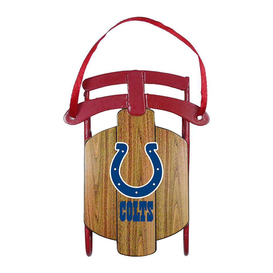 NFL Indianapolis Colts Metal Sled Ornament