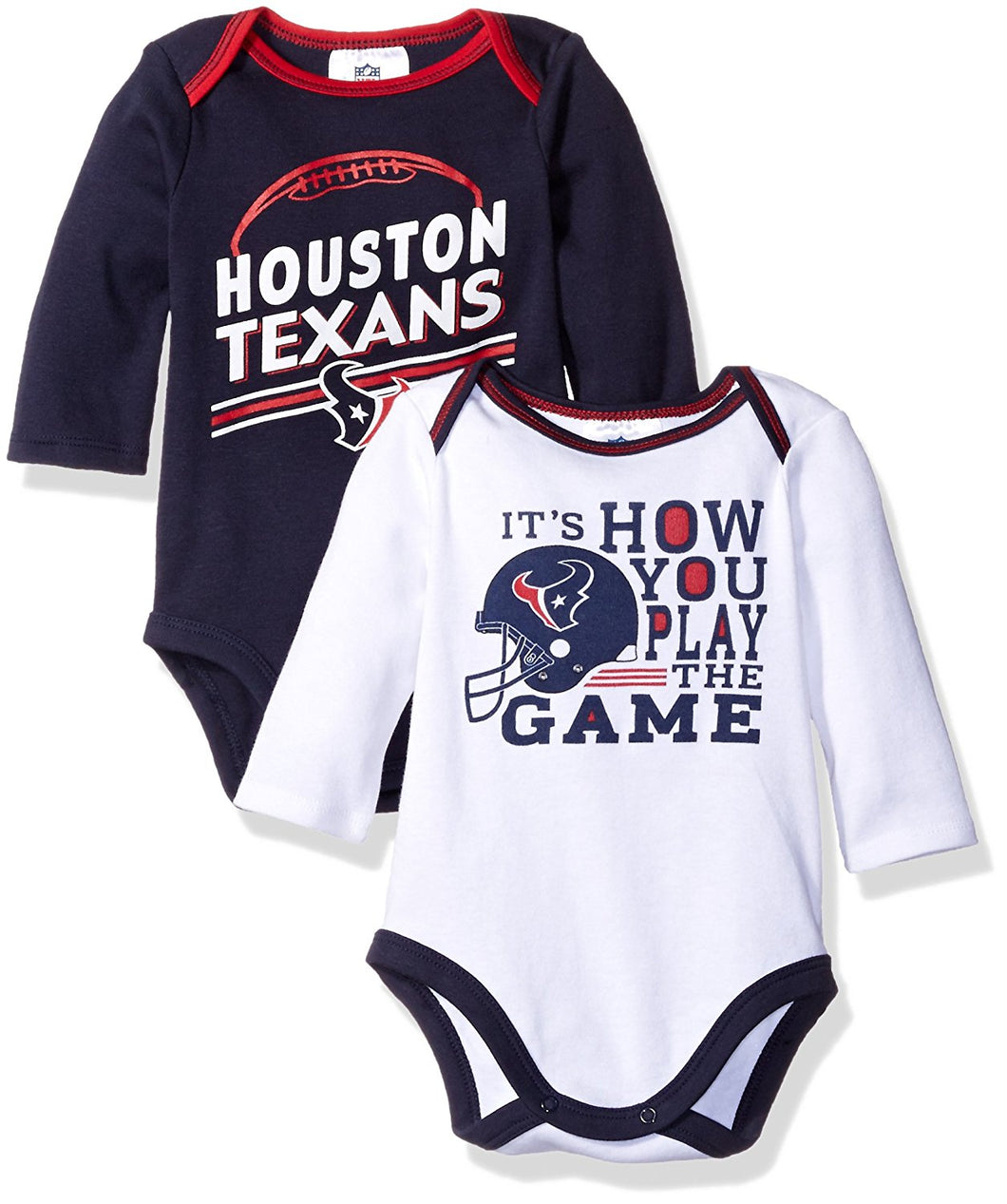 Houston Texans Long Sleeve Bodysuit (2 Pack)