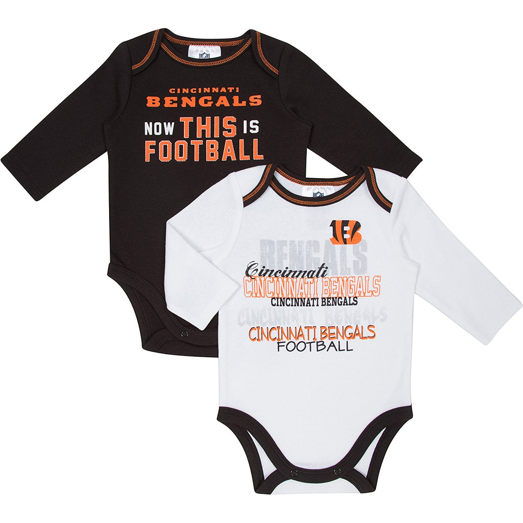 Cincinnati Bengals Long Sleeve Bodysuit (2 Pack)