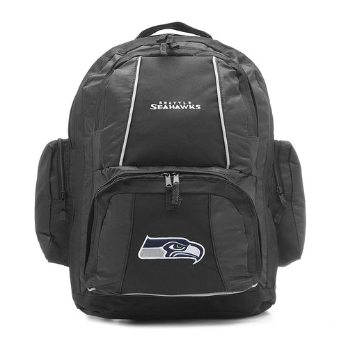 NFL Seattle Seahawks Trooper Backpack, 18-Inch, Black RSV