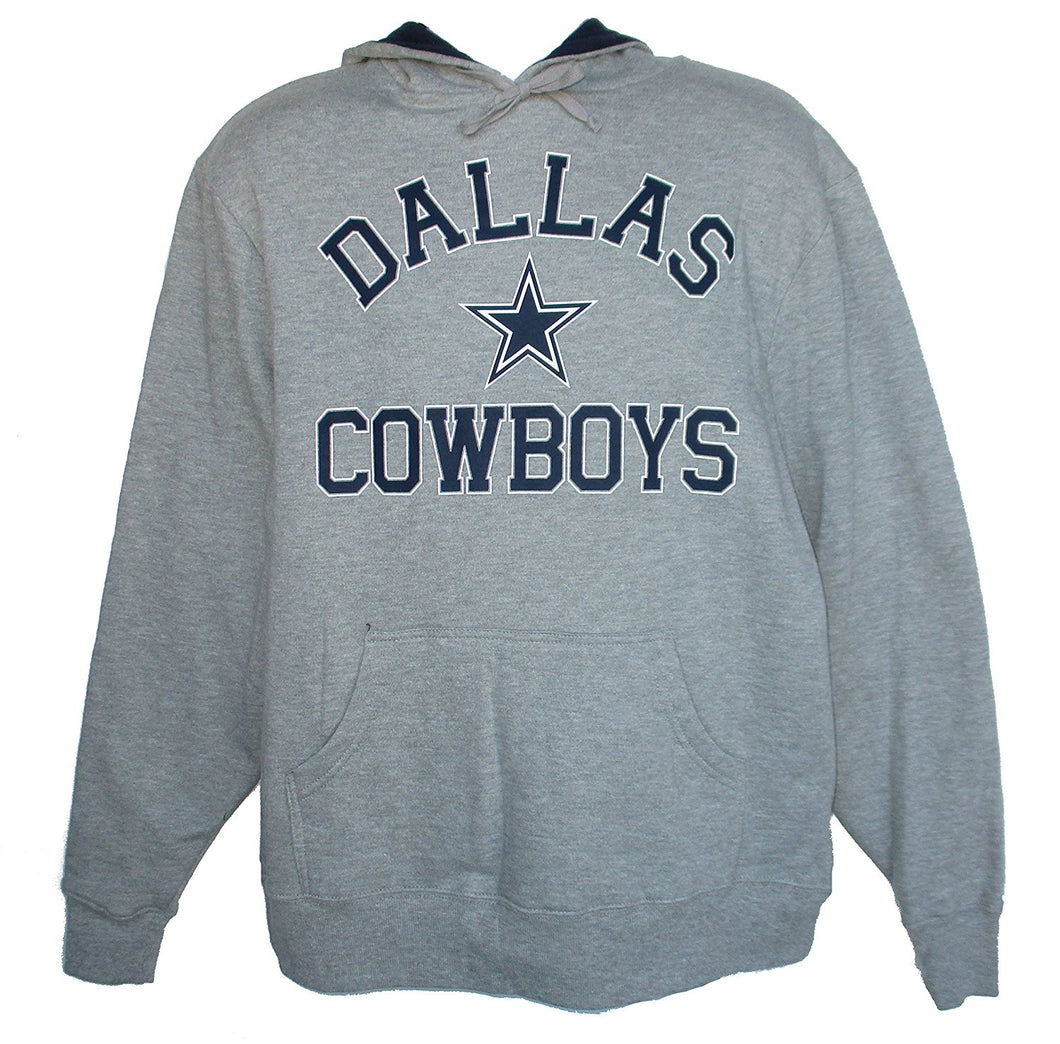 Dallas Cowboys SACK Adult Size Large Hooded Sweatshirt - Gray