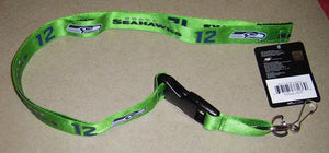 Seattle Seahawks Breakaway Lanyard with Key Ring - 12th Man Green