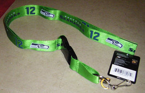 Seattle Seahawks Breakaway Lanyard with Key Ring - 12th Man Green