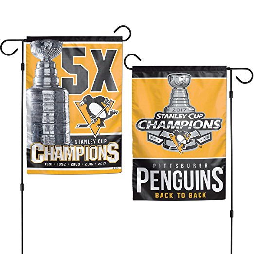 Pittsburgh Penguins NHL Stanley Cup Champions Double Sided Garden Banner