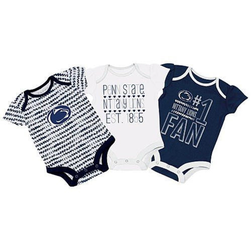 Baby Girls Penn State Nittany Lions 3 Pack Bodysuits